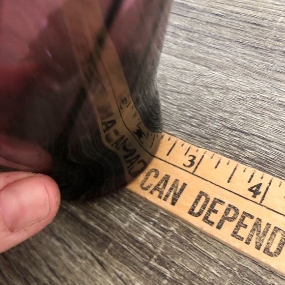 Vtg Hazel Atlas Amethyst Swirl Candy Bowl - Picture 6 of 9